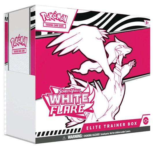 Trading Card Game TCG White Flare Elite Trainer Box – Complete Trainer Kit with Accessories