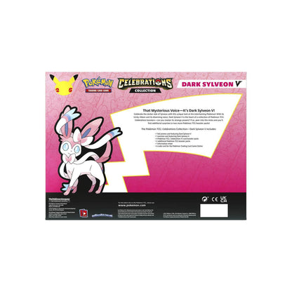 Trading Card Game TCG Celebrations Dark Sylveon V Collection Box – Official TCG Product