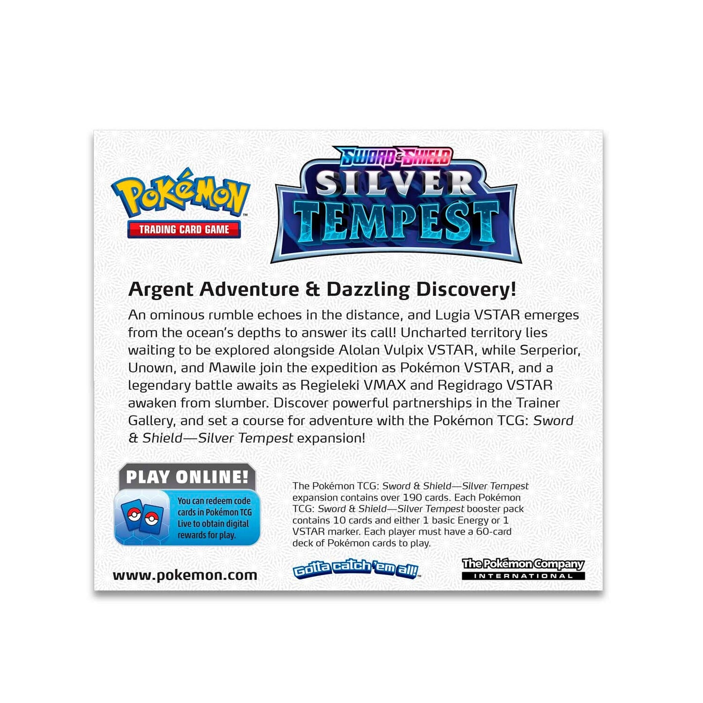 Trading Card Game Japanese TCG Sword and Shield - Silver Tempest Booster Box – Rare and Exclusive Cards