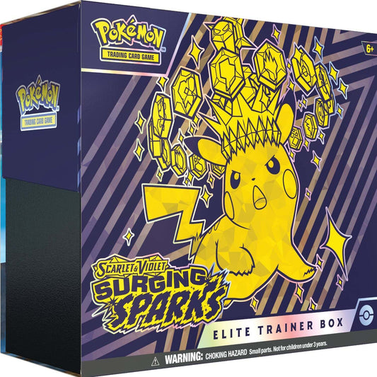 Trading Card Game TCG Scarlet and Violet - Surging Sparks Elite Trainer Box – Complete Trainer Kit with Accessories