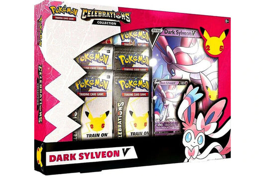 Trading Card Game TCG Celebrations Dark Sylveon V Collection Box – Official TCG Product
