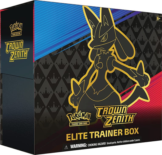 Trading Card Game TCG Crown Zenith - Elite Trainer Box – Complete Trainer Kit with Accessories