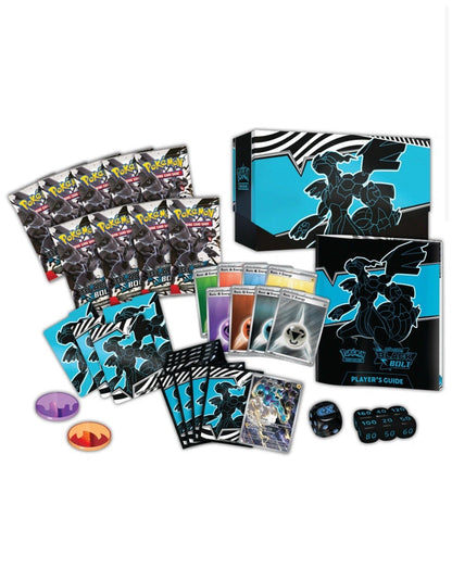Trading Card Game TCG Scarlet and Violet - Black Bolt Elite Trainer Box ETB – Complete Trainer Kit with Accessories