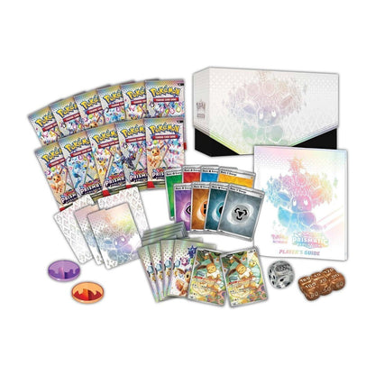 Trading Card Game TCG Prismatic Evolutions - Elite Trainer Box – Complete Trainer Kit with Accessories