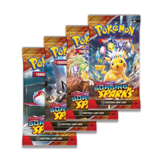 Trading Card Game TCG Surging Sparks - Booster Packs SET OF 4 – Authentic Japanese Cards