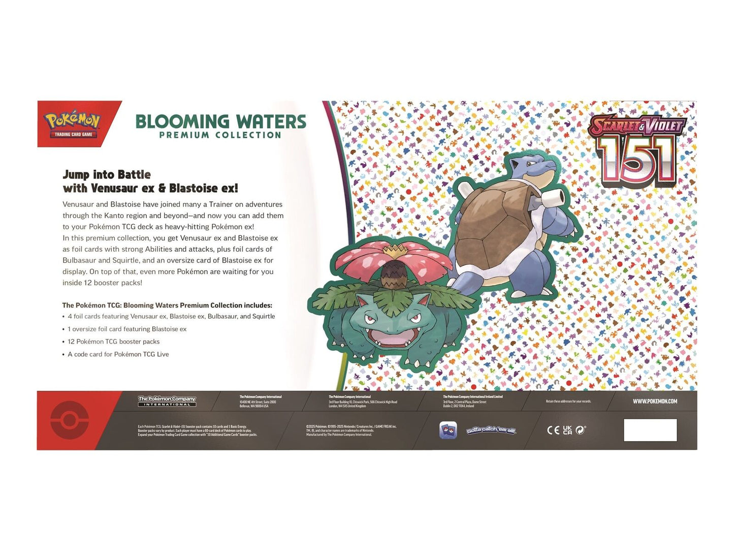 Trading Card Game TCG Scarlet and Violet - 151 Blooming Waters Premium Collection – Official TCG Product