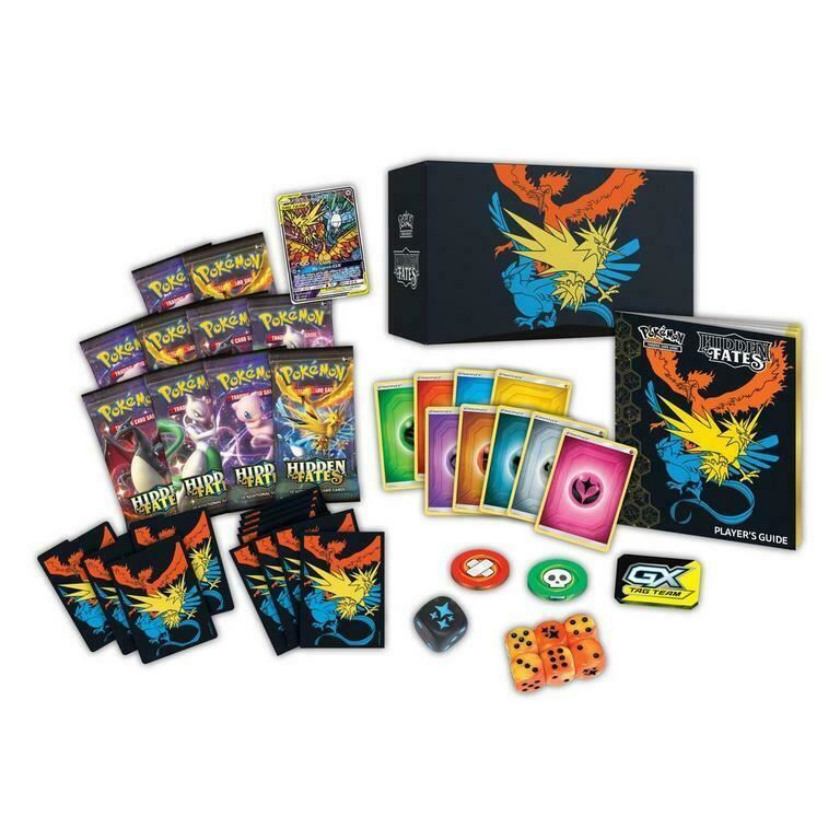 Trading Card Game TCG Hidden - Fates Elite Trainer Box – Complete Trainer Kit with Accessories