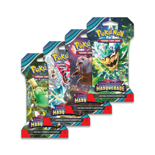 Trading Card Game TCG Twilight Masquerade Sleeved - Booster Packs SET OF 4 – Authentic Japanese Cards