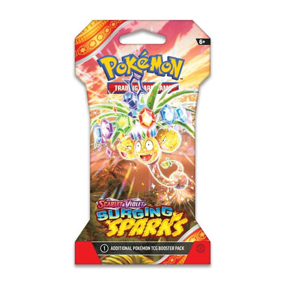 Trading Card Game TCG Surging Sparks Sleeved - Booster Packs SET OF 4 – Authentic Japanese Cards