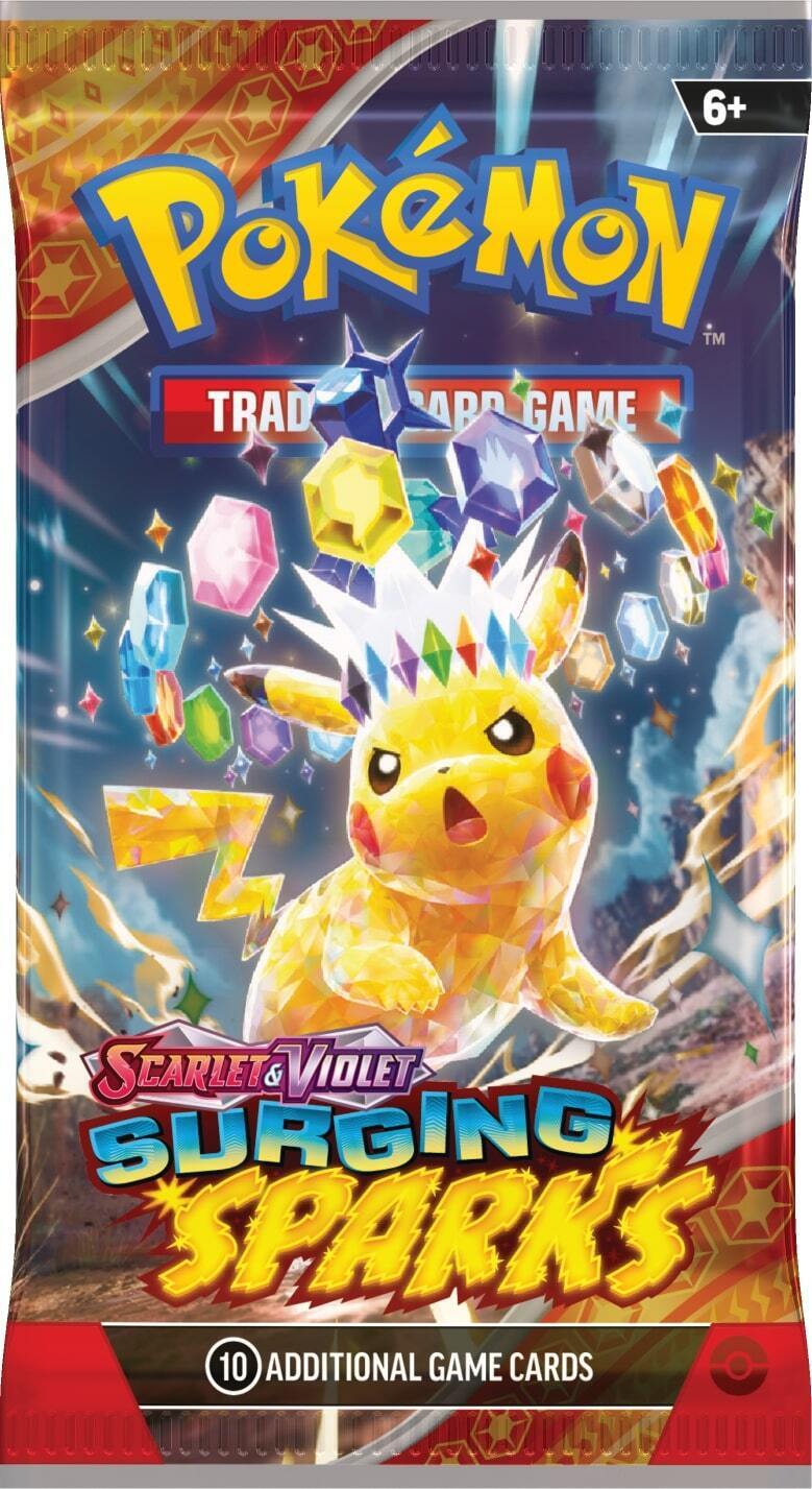 Trading Card Game TCG Scarlet and Violet - Surging Sparks Elite Trainer Box – Complete Trainer Kit with Accessories