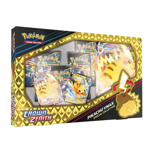 Trading Card Game TCG Crown Zenith Pikachu VMAX Special Collection Box 151 – Official TCG Product