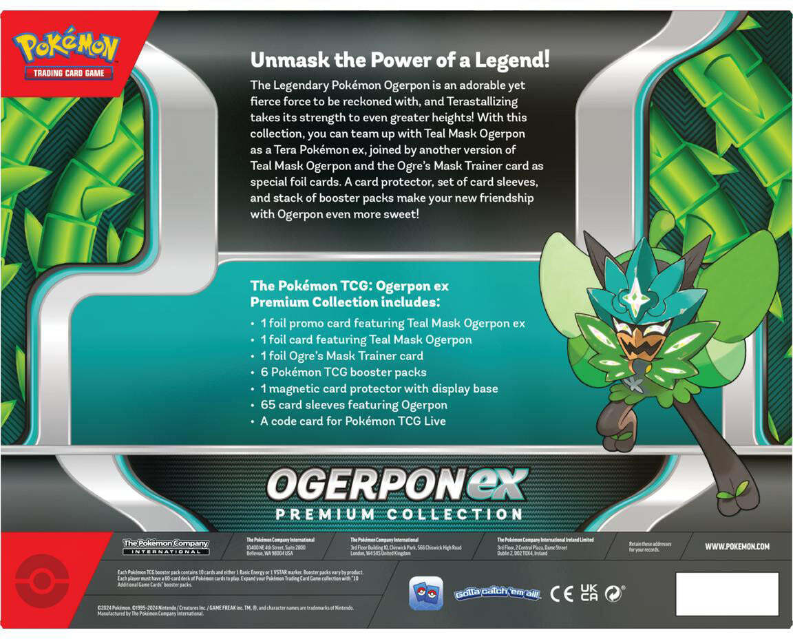Trading Card Game TCG Ogerpon EX - Premium Collection Box – Official TCG Product