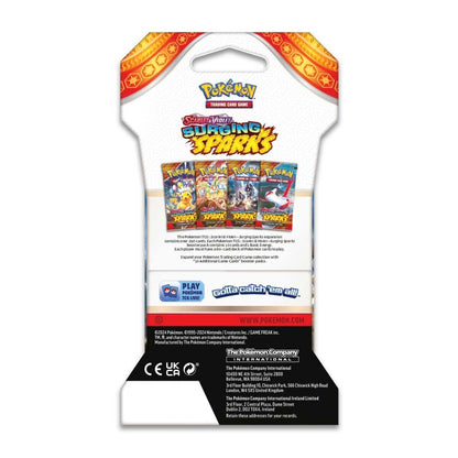 Trading Card Game TCG Surging Sparks Sleeved - Booster Packs SET OF 4 – Authentic Japanese Cards