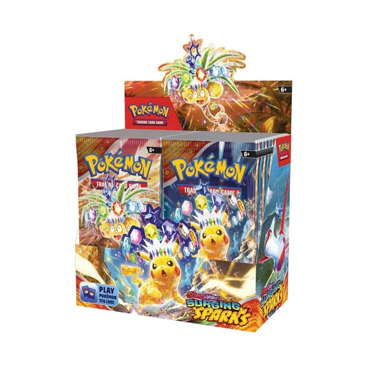 Trading Card Game Japanese TCG Scarlet and Violet - Surging Sparks SV08 Sealed Booster Box – Rare and Exclusive Cards