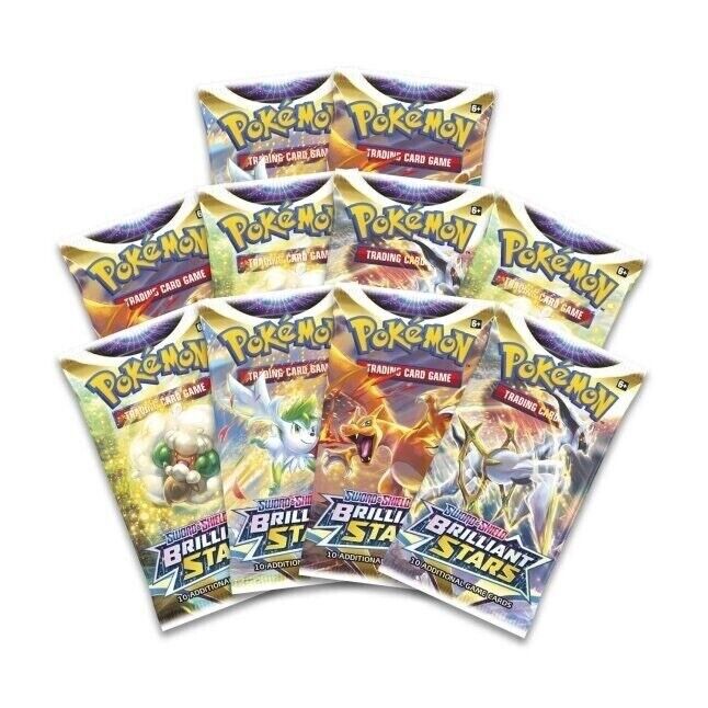 Trading Card Game TCG Sword and Shield Brilliant Stars Center Elite Trainer Box – Complete Trainer Kit with Accessories