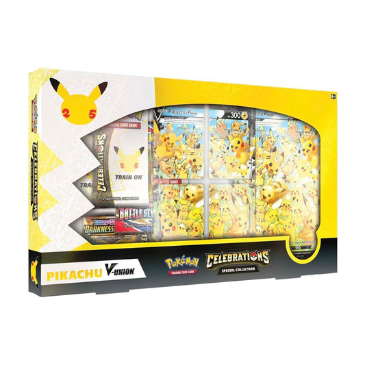 Trading Card Game TCG Pikachu V-Union Celebrations Special Collection Box 151 – Official TCG Product