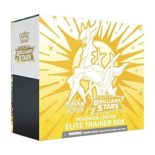 Trading Card Game TCG Sword and Shield Brilliant Stars Center Elite Trainer Box – Complete Trainer Kit with Accessories