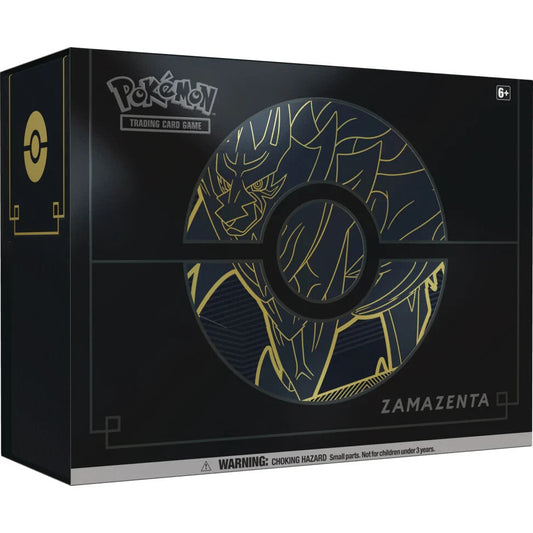 Trading Card Game TCG Sword and Shield - Elite Trainer Box Plus Zamazenta – Complete Trainer Kit with Accessories